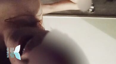 real couple gets creampie facial while husband watches huge cock sucking