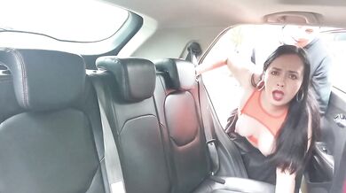 StepMom Cummed In Car Woods Rough Screwed BBW Fuck