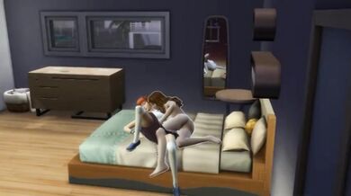 Lesbian Sim Fingering and Pussy Licking Animated Thrills
