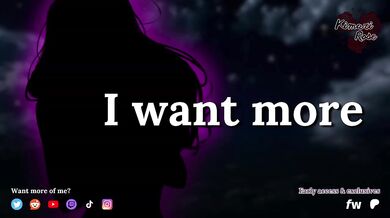 F4M I want more romantic ASMR whimpering soft moaning ramblefap