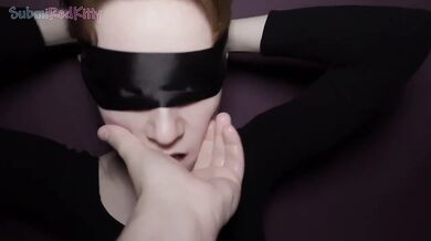 Shy redhead submissive gets deep throat on huge cock till face ruined with facial