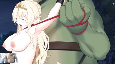 Hardcore orc ravishes blonde milf creampie bdsm rough elf hentai