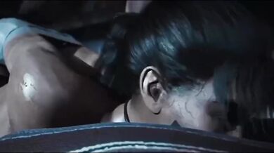 Black horny girl destroys anal creampie hardcore rough sex busty gangbang