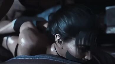 Black horny girl destroys anal creampie hardcore rough sex busty gangbang