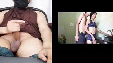 Bored stepsister destroyed in kitchen hardcore raw fuck