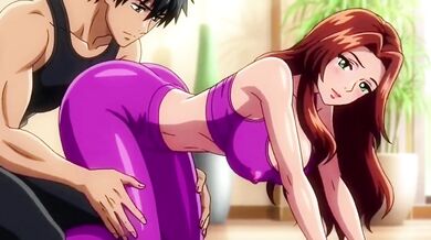 Yoga instructor seduced by student then ends up with big tits milked creampie