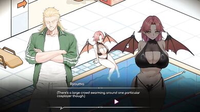 Lifeguard holic pt1 NTR cuckold creampie big tits hentai game