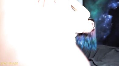 Petite goth gets creampied facefucked with loud moans