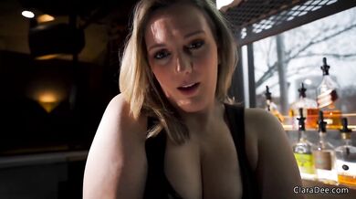 Fucking the Slutty MILF Bartender Clara Dee POV raw virtual sex