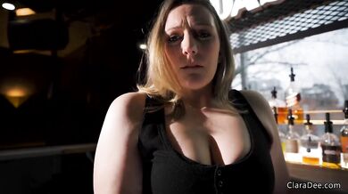 Fucking the Slutty MILF Bartender Clara Dee POV raw virtual sex