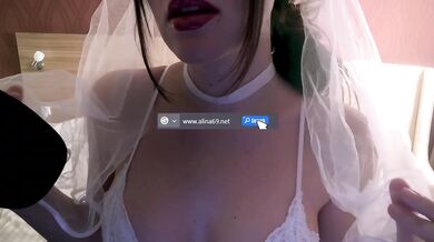 Slutty bride rides her wedding dress covered cock raw cheating wife on wild wedding night