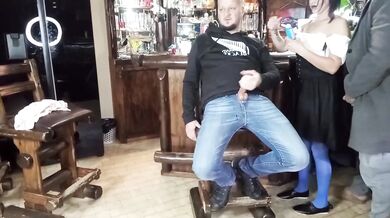Threesome horny guy came all over us nasty milf