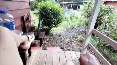 MILF Neighbor Shows Her Pussy in POV Panty Drop