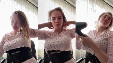 Perfect tits curvy blonde sluts solo gushing leak for connoisseurs