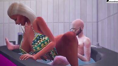 Sims 4 Wicked Whims Blonde Gets Deep Bathtub Fucked Hard