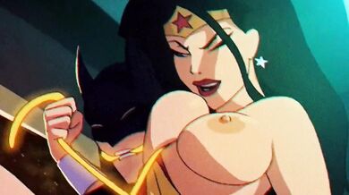 Batman and Wonder Woman fuck hard cartoon hentai blowjob deepthroat