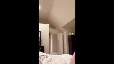 Fucking a blonde MILF POV creampie wife busted raw