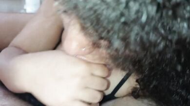 Sloppy spit blowjob deep throat gagging rough pinay handjob