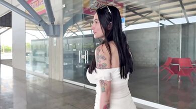 Jenifer Play destroyed on a public bus with deep throat and creampie