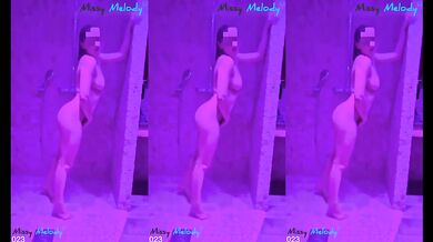 Cowgirl & doggystyle threesome covered in cum full compilation natural body shaved pussy