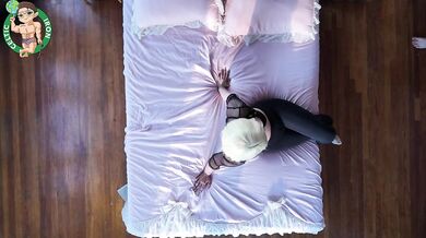 Voyeur 4K blonde gets deepthroated then destroyed by big cock cumshot