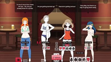 Strip poker animation gets Nami Wii pounded hard in sizzling gaming cum