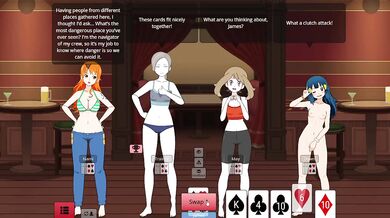 Strip poker animation gets Nami Wii pounded hard in sizzling gaming cum