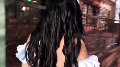 Hot MILF agrees to stranger's huge cock in park bathroom