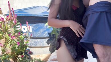 Nandinhapiv shoves her juicy ass to gag on thick cock