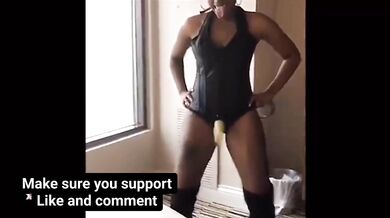 POV Ebony Countess destroys beta cuck with strapon pegging