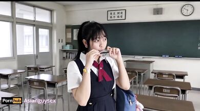 Roughly destroyed japanese schoolgirl creampied hard