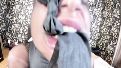 MILF in nylon bodysuit gets soaked pussy until orgasm screams