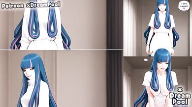 Eida the nurse gets her throat wrecked in rough hentai blowjob