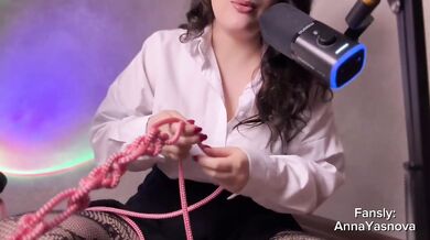 Mommy traps you in her basement and plays with your cock until you choke on cum