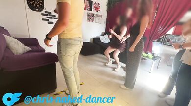 Six friends deepthroat squirt DP orgy strip game swingers party
