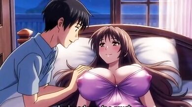 Stepsister shares bed with stepbrother in hotel loud moaning fuck