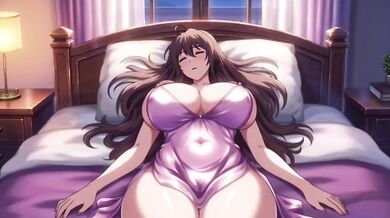 Stepsister shares bed with stepbrother in hotel loud moaning fuck