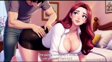 Stepmom’s deep massage turns into greedy pussy eating and anal creampie