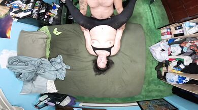 Stepmom seduces me with big dick right in my virgin pussy rough creampie