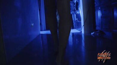 The Drip gets drenched in Horror Movie sex with Marie Fox in Stuck in Dryer Interracial BBc Creampie