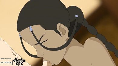 Katara brutal deep blowjob ruined tight throat fisting hentai