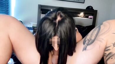 Step sis in bikini catches step bro and rides his cock raw POV
