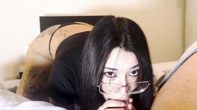 Step sister grabs virgin brother's cock starts deepthroat ride in argentina