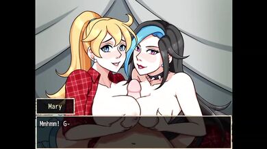 Double MILF titjob at the special campsite Town of Passion #25