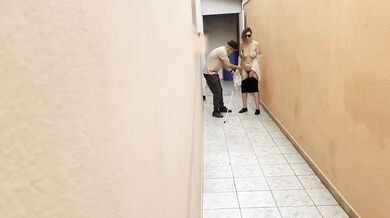 Freeze tag with the blind girl got us panties soaked in the alley
