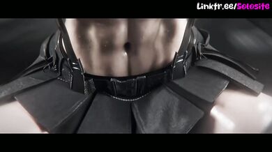Tifa workout in hentai animation