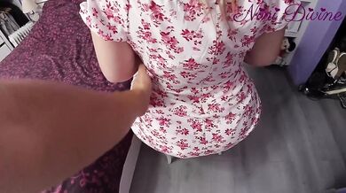 Step Mom rides me Cowgirl then gets her Ass pounded Doggy Style rough and raw