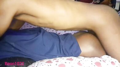 I gave this hot ebony a creampie creamy pussy