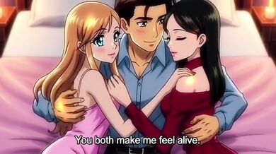 My stepbrother fucked me and my friend alone at home