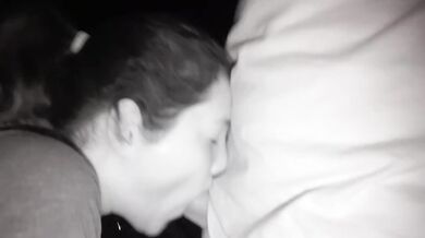 Public park latina milf swallowed raw in parking lot